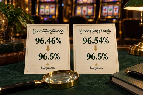 စိတ်ကူးစလော့ဒေတာကတ်နှစ်ခုတွင်96.46% နှင့်96.54% ကိုဝိုင်းပြပြီးနှစ်ခုလုံး96.5% ဖြစ်ပုံ